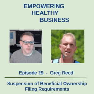 Greg Reed discusses beneficial ownership reporting requirement on podcast