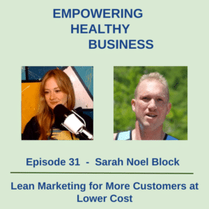 Reduce your cost of customer acquisition with lean marketing tips from Sarah Noel Block